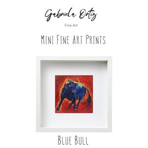 Mini art in fine art watercolor paper framed